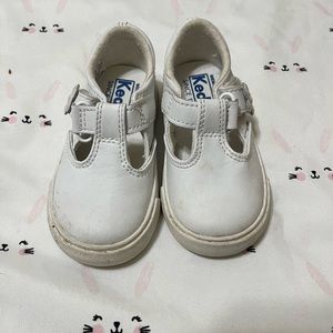Keds 4.5 Daphne T Strap White Sneaker Girls Flower